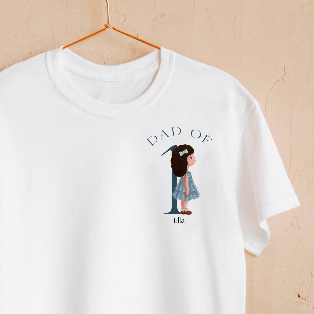 Personalized Father's Day T-Shirt - Father's Day T-Shirt - Petit Paradis Kids, image size:1023x1023