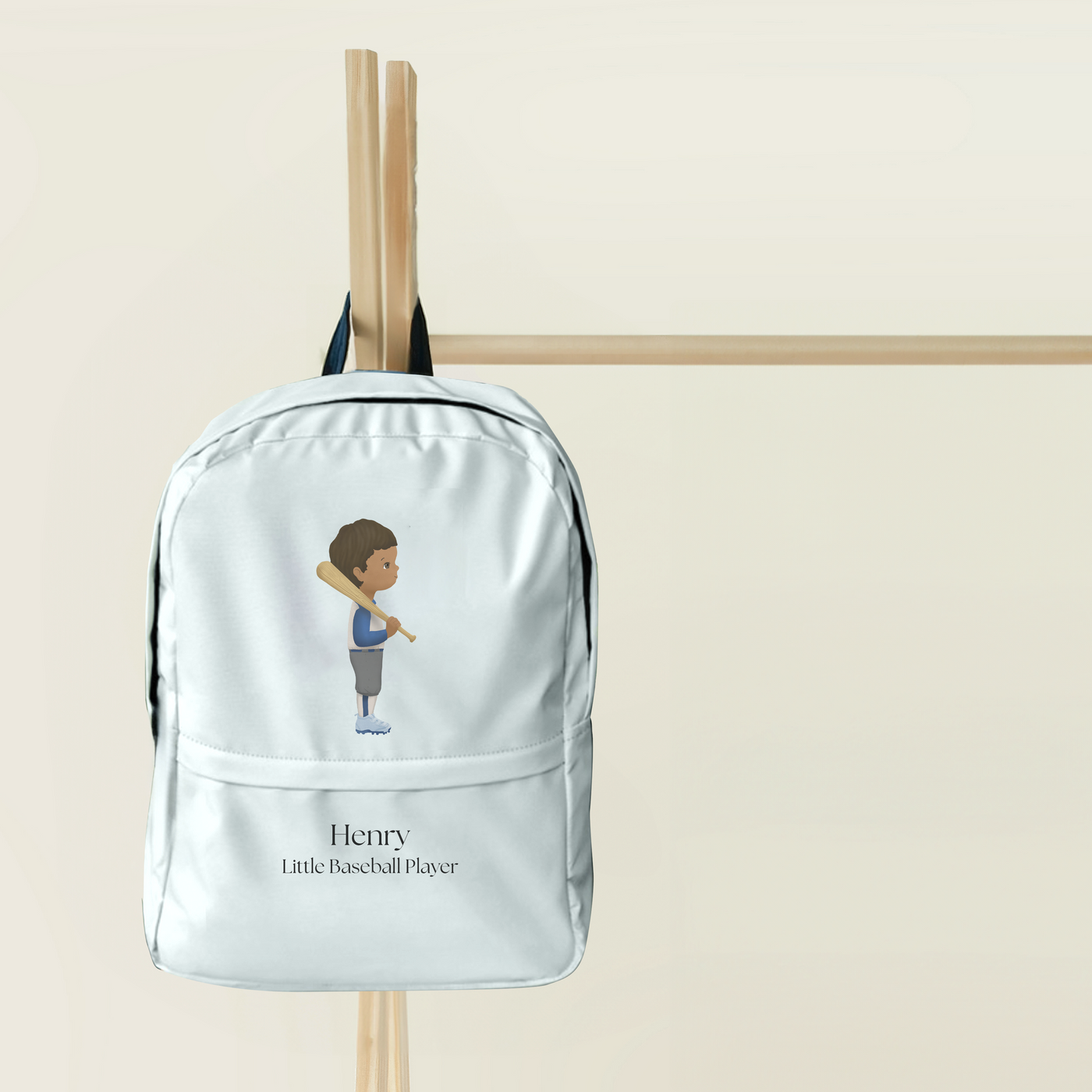 Little Baseball Player Personalized Backpack