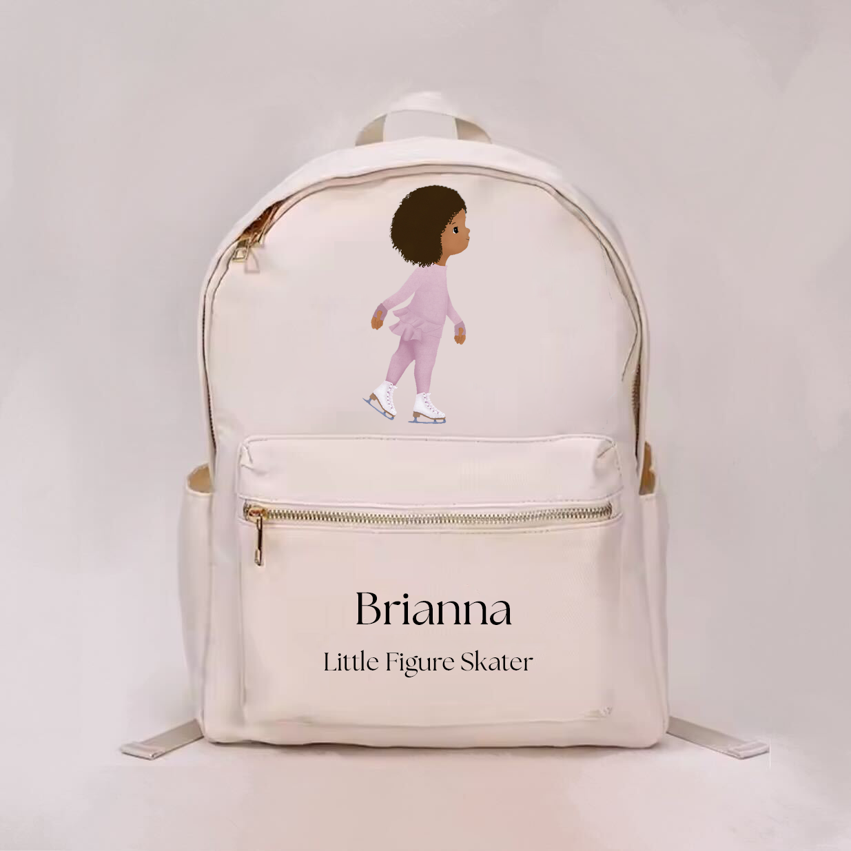 Little Figure Skater Personalized Backpack