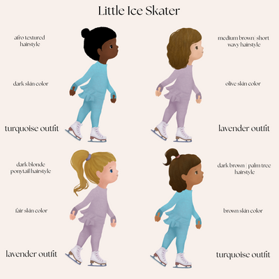 Little Figure Skater Personalized T-shirt