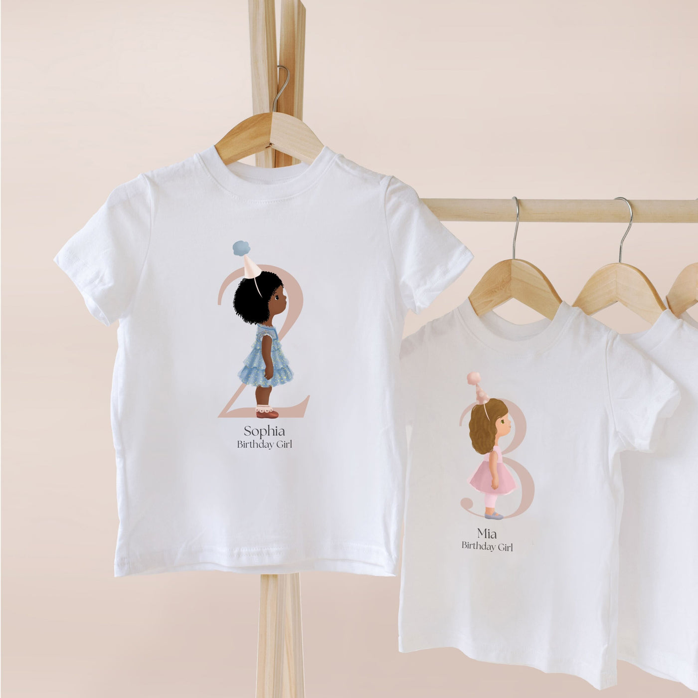 Birthday Personalized Shirt | Custom Illustration of Your Child