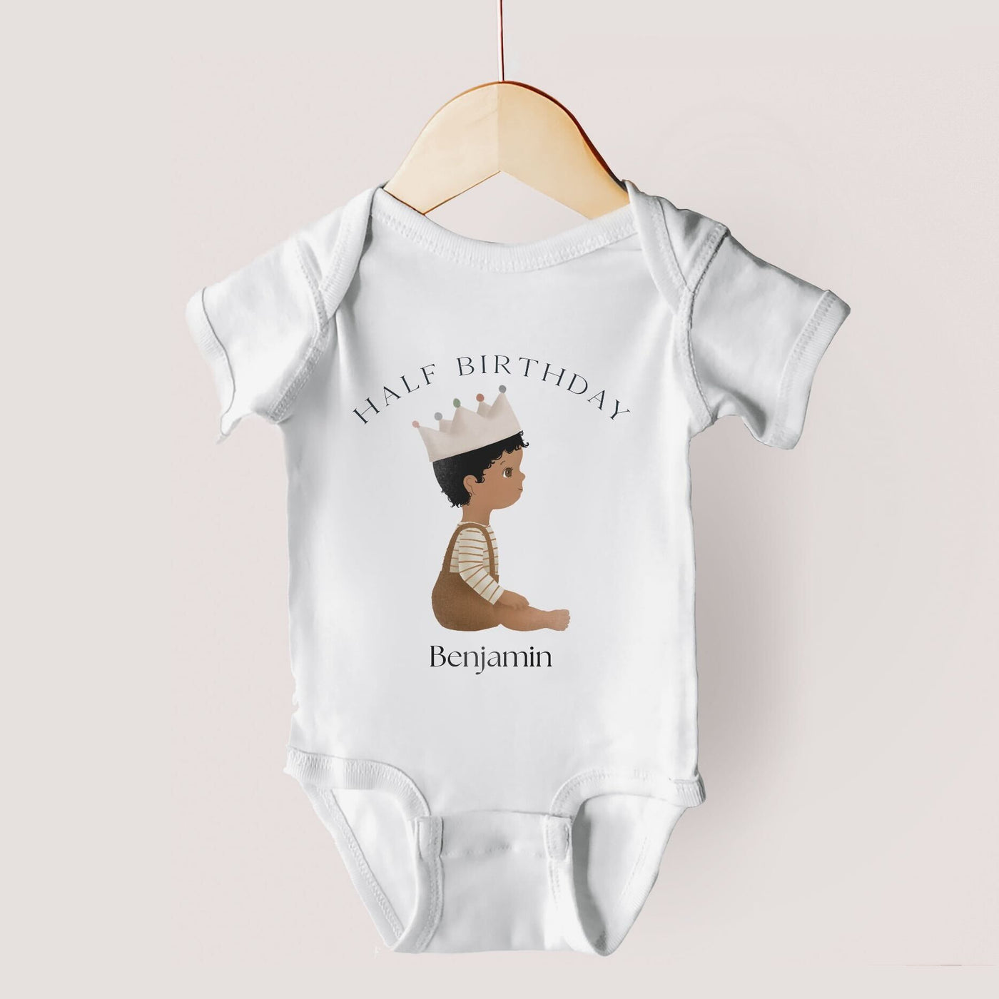 Personalized Baby Birthday Bodysuit | Custom Milestone Baby Bodysuits | Half Birthday, 1st Birthday, 2nd Birthday