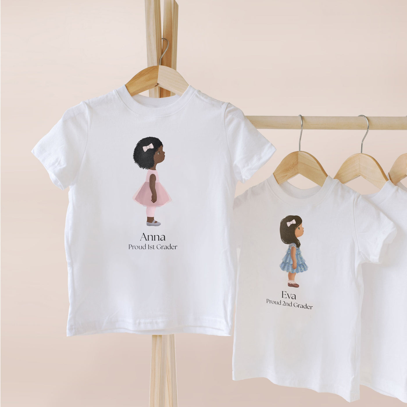 Back to School T-shirts | Personalized Illustration of Your Kid