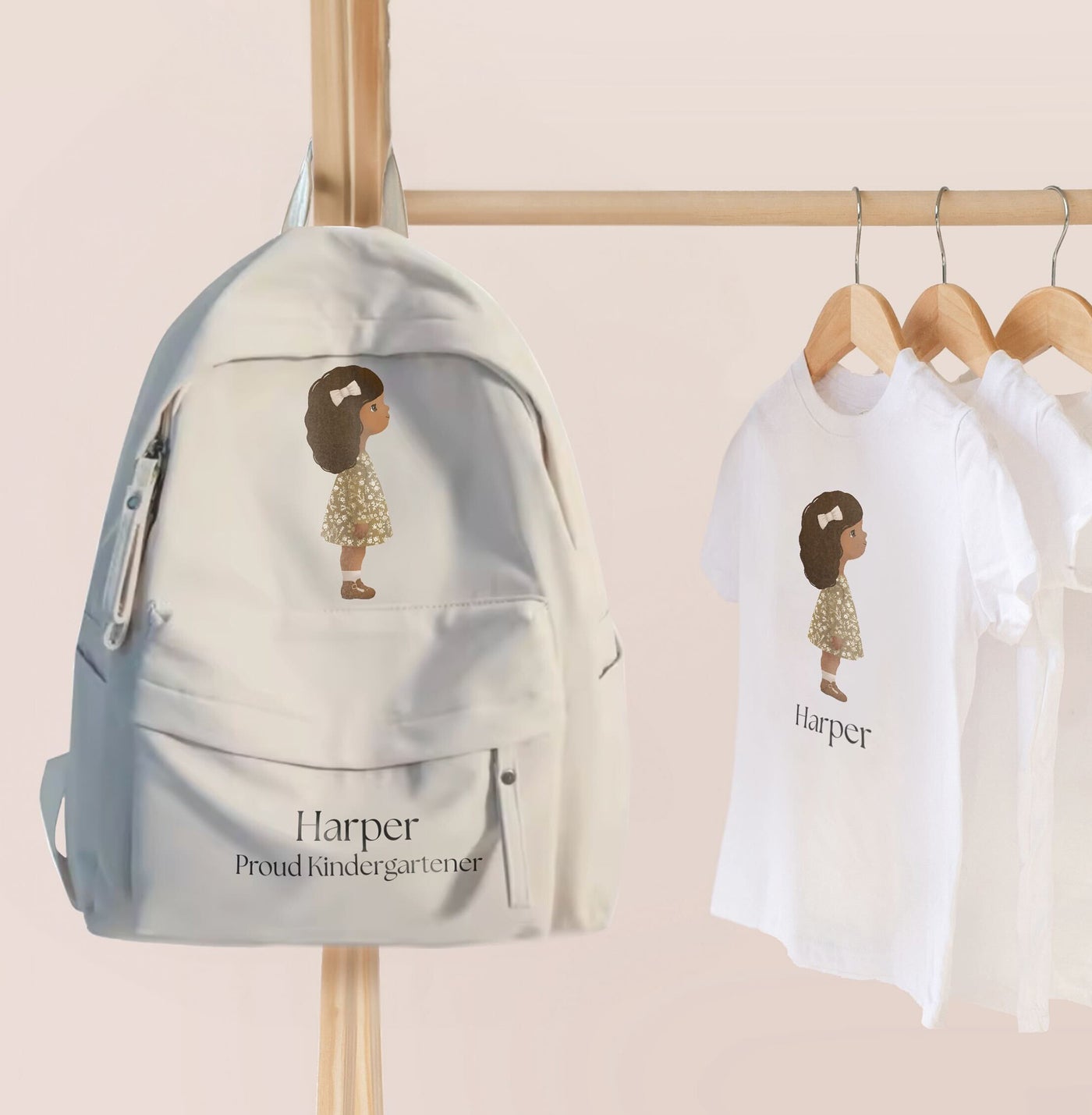 Personalized Backpack + T-shirt Bundle | Back to School