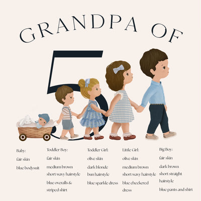 Personalized Short Sleeved T-Shirt for Grandpa