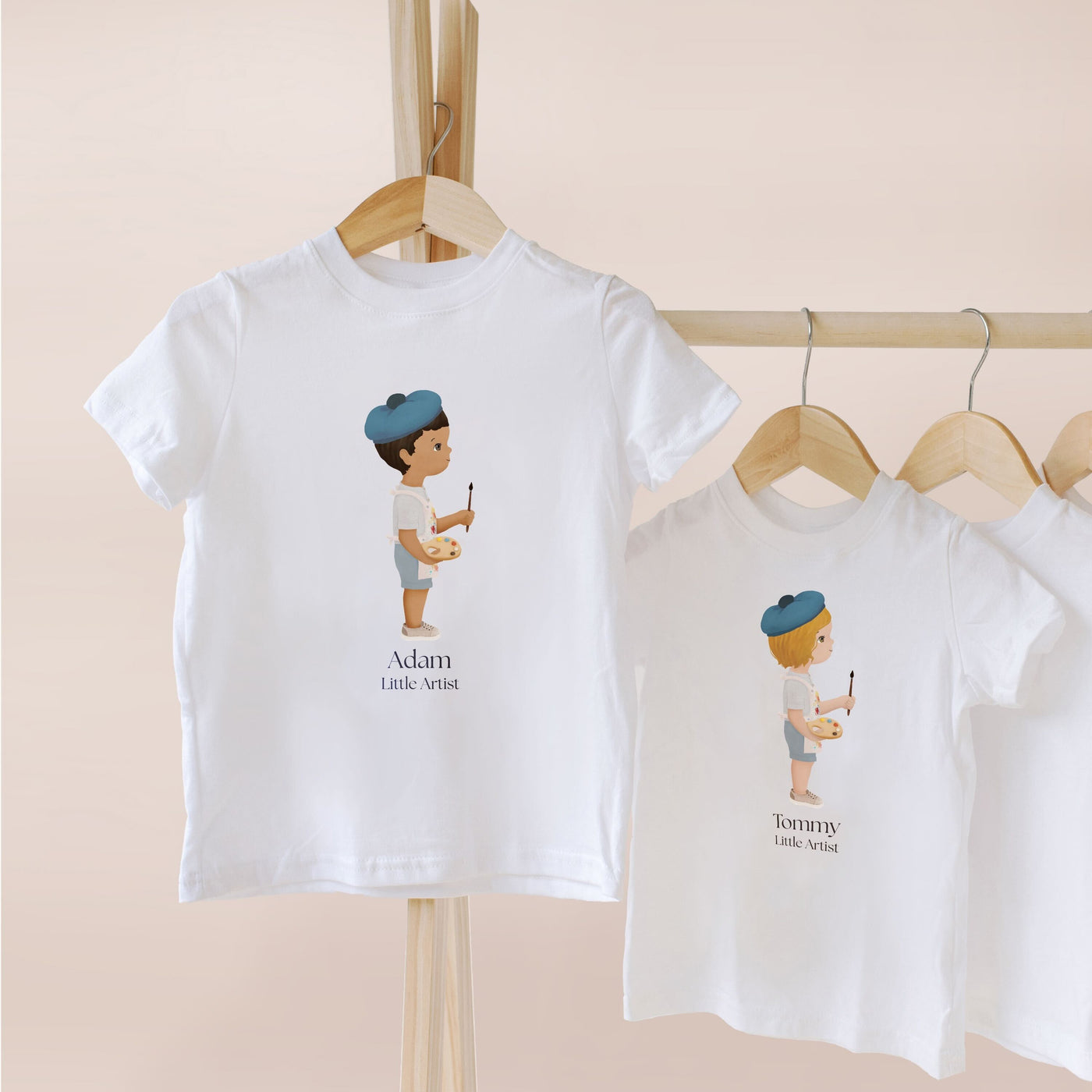 Little Artist Boy Personalized T-shirt