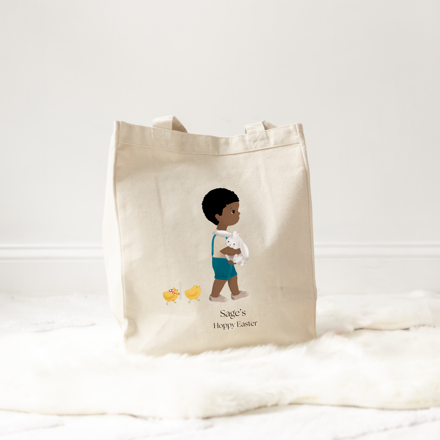 Easter Keepsake Tote – Personalized Bunny Tote for Kids