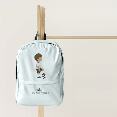 Little Soccer Player Boy Personalized Backpack