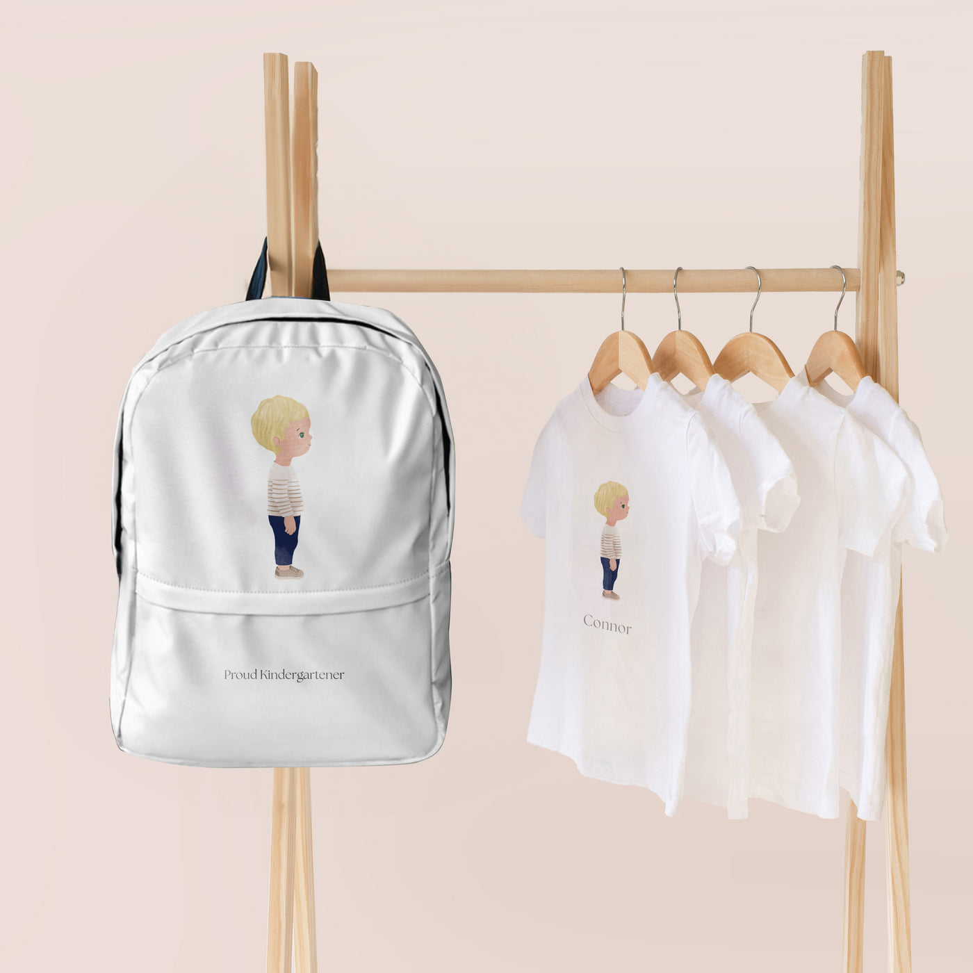 Personalized Backpack + T-shirt Bundle | Back to School