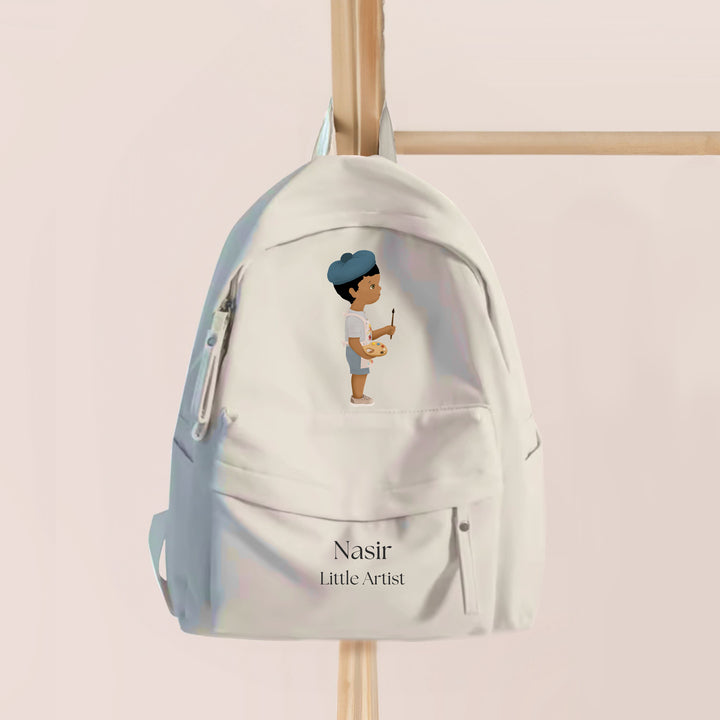 Little Artist Boy Personalized Backpack