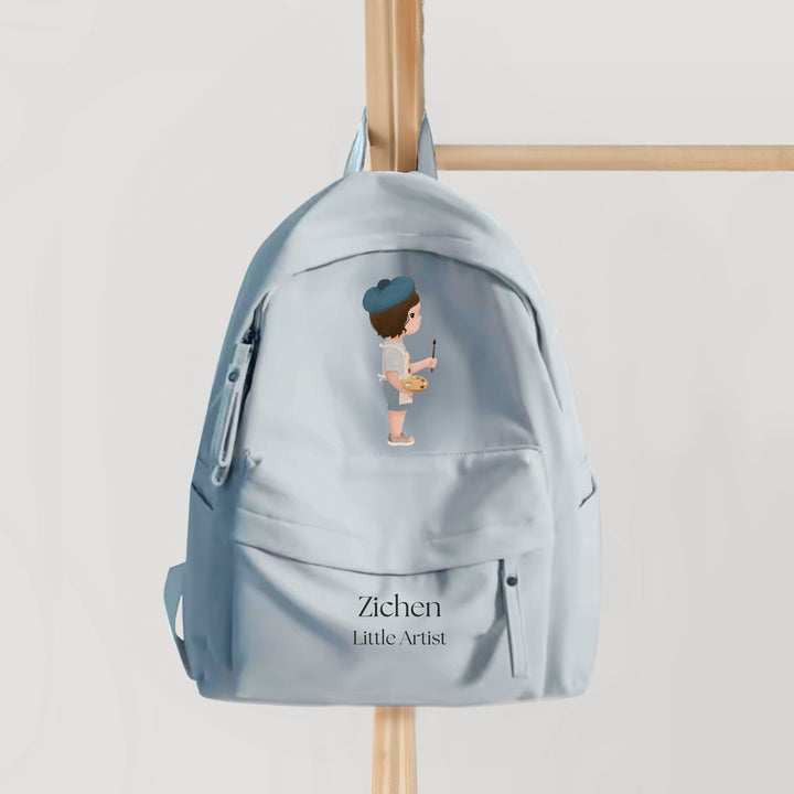 Little Artist Boy Personalized Backpack