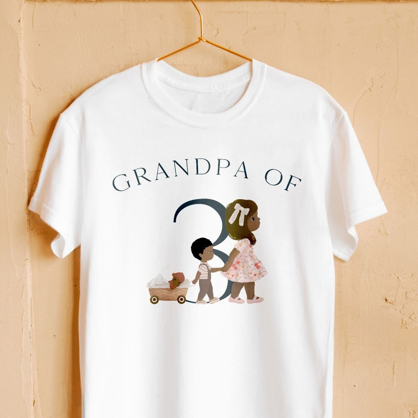 Personalized Short Sleeved T-Shirt for Grandpa