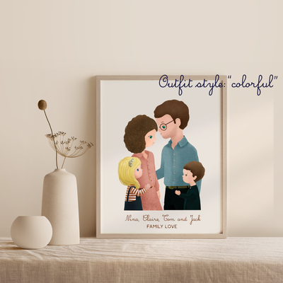 Keepsake Personalized Family Poster (Frame INCLUDED)