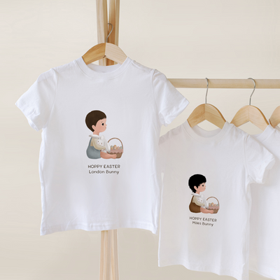 Easter T-shirts | Personalized Illustration of Your Kid