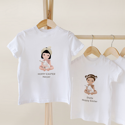 Easter T-shirts | Personalized Illustration of Your Kid