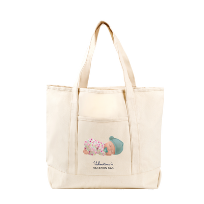 Personalized Vacation Tote Bags for Kids | Custom Tote Bag