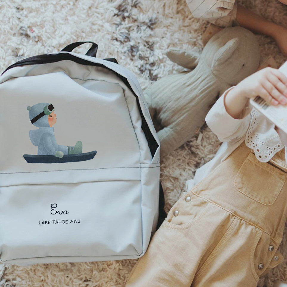 Ski Backpacks with a Custom Illustration of Your Child