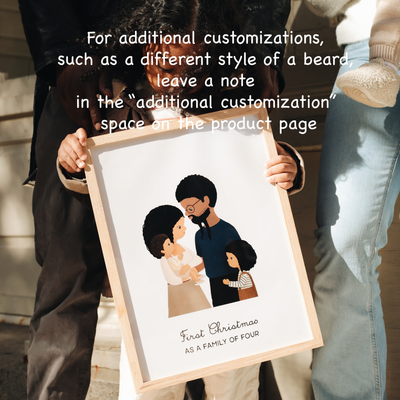 Keepsake Personalized Family Poster (Frame INCLUDED)